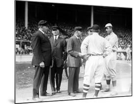 Umps and Managers, Giants and Red Sox World Series, Baseball Photo - New York, NY-Lantern Press-Mounted Art Print