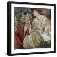 Umschlag Fuer Die Zeitschrift Town Topics New York, 1910-Alphonse Mucha-Framed Giclee Print