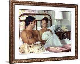 Un Amour by Pluie by Jean Claude Brialy with Romy Schneider and Nino Castelnuovo, 1973 (photo)-null-Framed Photo