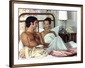 Un Amour by Pluie by Jean Claude Brialy with Romy Schneider and Nino Castelnuovo, 1973 (photo)-null-Framed Photo