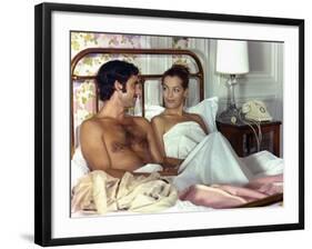 Un Amour by Pluie by Jean Claude Brialy with Romy Schneider and Nino Castelnuovo, 1973 (photo)-null-Framed Photo