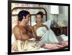 Un Amour by Pluie by Jean Claude Brialy with Romy Schneider and Nino Castelnuovo, 1973 (photo)-null-Framed Photo