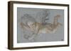 Un amour planant dans les airs, un objet dans chaque main ; deux amours volant se donnant la main-Antoine Coypel-Framed Giclee Print