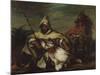 Un arabe-Eugene Delacroix-Mounted Giclee Print