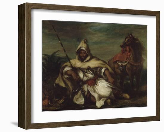 Un arabe-Eugene Delacroix-Framed Giclee Print