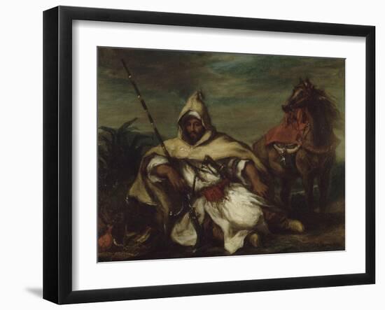 Un arabe-Eugene Delacroix-Framed Giclee Print