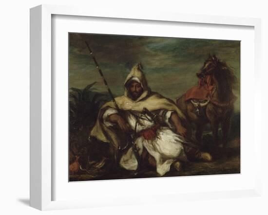 Un arabe-Eugene Delacroix-Framed Giclee Print