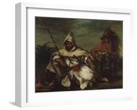 Un arabe-Eugene Delacroix-Framed Giclee Print