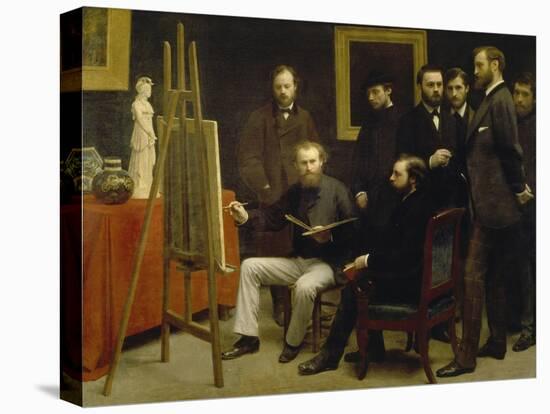 Un Atelier Aux Batignolles, 1870-Henri De Fantin-latour-Stretched Canvas