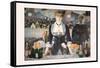 Un Bar Aux Folies Bergeres-Edouard Manet-Framed Stretched Canvas