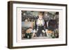 Un Bar Aux Folies Bergeres-Edouard Manet-Framed Art Print