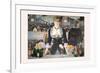 Un Bar Aux Folies Bergeres-Edouard Manet-Framed Art Print