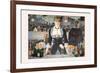 Un Bar Aux Folies Bergeres-Edouard Manet-Framed Art Print