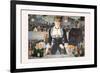Un Bar Aux Folies Bergeres-Edouard Manet-Framed Premium Giclee Print