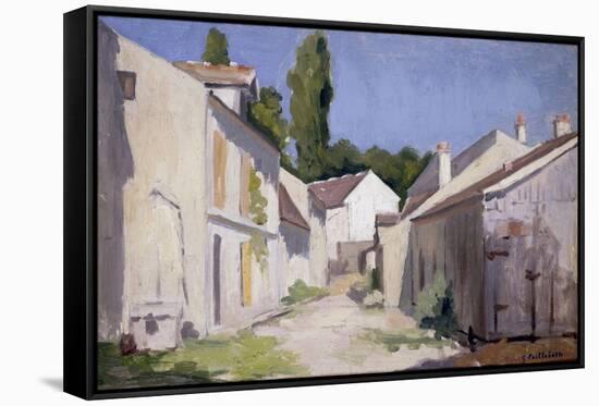 Un Chemin a Yerres, c.1879-Gustave Caillebotte-Framed Stretched Canvas