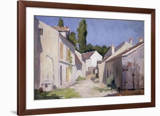 Un Chemin a Yerres, c.1879-Gustave Caillebotte-Framed Giclee Print