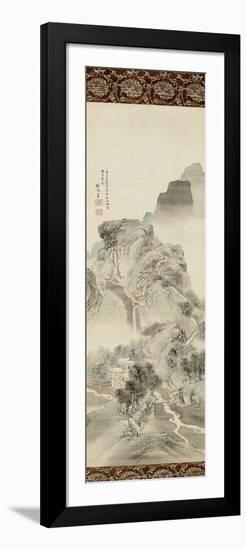 "Un chemin dans la montagne"-Shunsei Sha-Framed Giclee Print