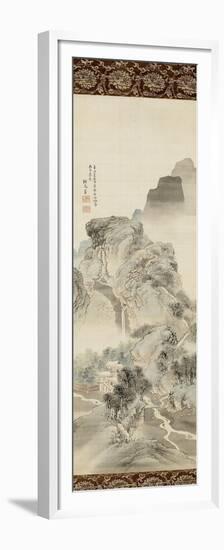 "Un chemin dans la montagne"-Shunsei Sha-Framed Premium Giclee Print