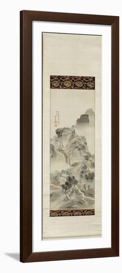 "Un chemin dans la montagne"-Shunsei Sha-Framed Premium Giclee Print