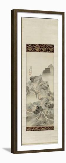 "Un chemin dans la montagne"-Shunsei Sha-Framed Premium Giclee Print