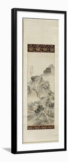 "Un chemin dans la montagne"-Shunsei Sha-Framed Giclee Print