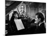 Un Clair by Lune a Maubeuge by JeanCherasse with Bernadette Lafont and Pierre Perr 1962 (b/w photo)-null-Mounted Photo