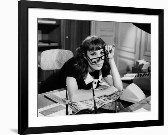 Un clair by lune a Maubeuge (Moonlight in Maubeuge) by JeanCherasse with Bernadette Lafont, 1962 (b-null-Framed Photo