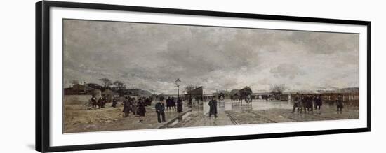 Un coin de Bercy pendant l'inondation-Luigi Loir-Framed Premium Giclee Print