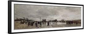 Un coin de Bercy pendant l'inondation-Luigi Loir-Framed Premium Giclee Print