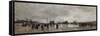 Un coin de Bercy pendant l'inondation-Luigi Loir-Framed Stretched Canvas