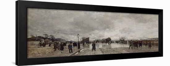 Un coin de Bercy pendant l'inondation-Luigi Loir-Framed Giclee Print