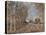 Un coin de bois aux Sablons, dit la route à l'orée du bois (lisière de forêt de Fontainebleau,-Alfred Sisley-Stretched Canvas