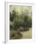 Un coin de jardin à L'Hermitage (le jardin des Mathurins)-Camille Pissarro-Framed Giclee Print
