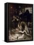 Un coin de la Halle aux poissons le matin (1880)-Victor Gabriel Gilbert-Framed Stretched Canvas