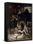 Un coin de la Halle aux poissons le matin (1880)-Victor Gabriel Gilbert-Framed Stretched Canvas