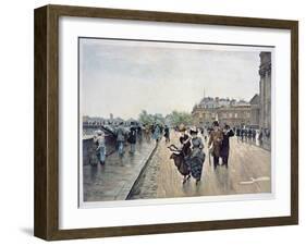 Un Coup De Vent, C.1889-Jean Béraud-Framed Giclee Print