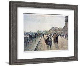 Un Coup De Vent, C.1889-Jean Béraud-Framed Giclee Print