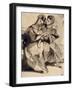 Un couple d'amoureux assis-Eugene Delacroix-Framed Giclee Print