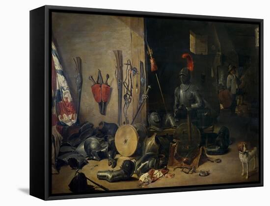 Un Cuerpo De Guardia-Abraham Teniers-Framed Stretched Canvas