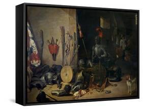 Un Cuerpo De Guardia-Abraham Teniers-Framed Stretched Canvas