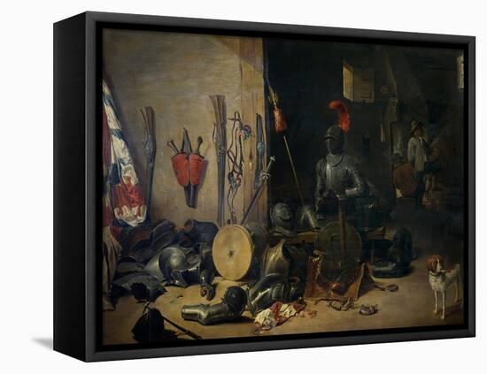 Un Cuerpo De Guardia-Abraham Teniers-Framed Stretched Canvas