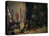 Un Cuerpo De Guardia-Abraham Teniers-Stretched Canvas