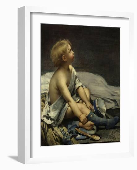 Un enfant (La Maternité)-Fernand Pelez-Framed Giclee Print