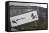 Un-F**k the System-Banksy-Framed Stretched Canvas