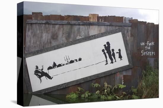 Un-F**k the System-Banksy-Stretched Canvas