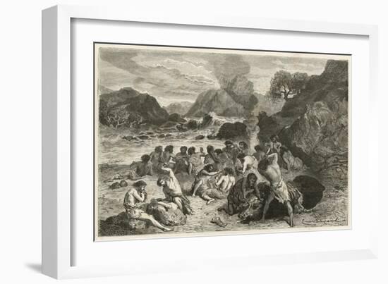 Un Festin a L'Epoque Du Renne-Emile Antoine Bayard-Framed Giclee Print