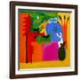 Un futuro pleno para mi hermano, 1997, (oil on linen)-Cristina Rodriguez-Framed Giclee Print