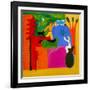 Un futuro pleno para mi hermano, 1997, (oil on linen)-Cristina Rodriguez-Framed Giclee Print