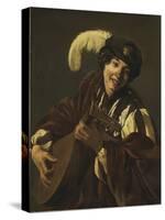 Un Garcon Joue Du Luth (L'ouie, Serie Des Cinq Sens) - A Boy Playing the Lute (Hearing. from the Se-Hendrick Jansz Terbrugghen-Stretched Canvas