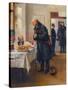 Un Gastronome  (Gastronomer) Un Homme Se Frottant Les Mains Devant Un Bon Buffet - Peinture De Vla-Vladimir Egorovic Makovsky-Stretched Canvas